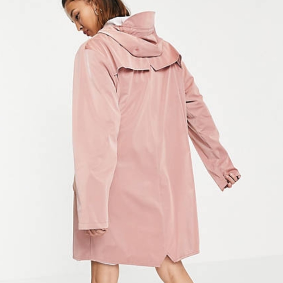 Rains Rose Pink Waterproof Jacket - Picture 14 of 14